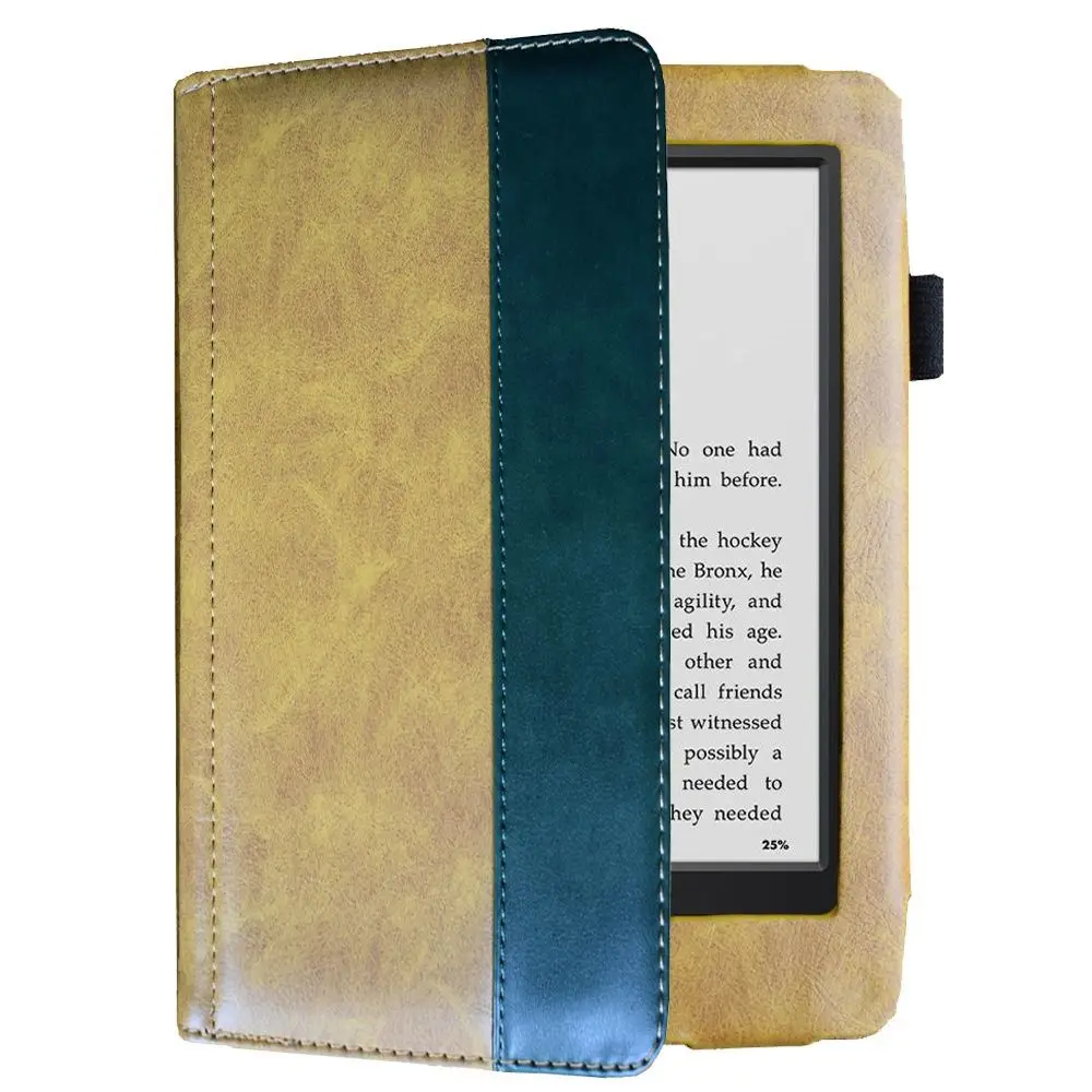 6 Inch E-Reader Case Shockproof Auto Sleep/Wake Folio Cover Leather Magnetic Protective Shell for Kindle Paperwhite 1 2 3