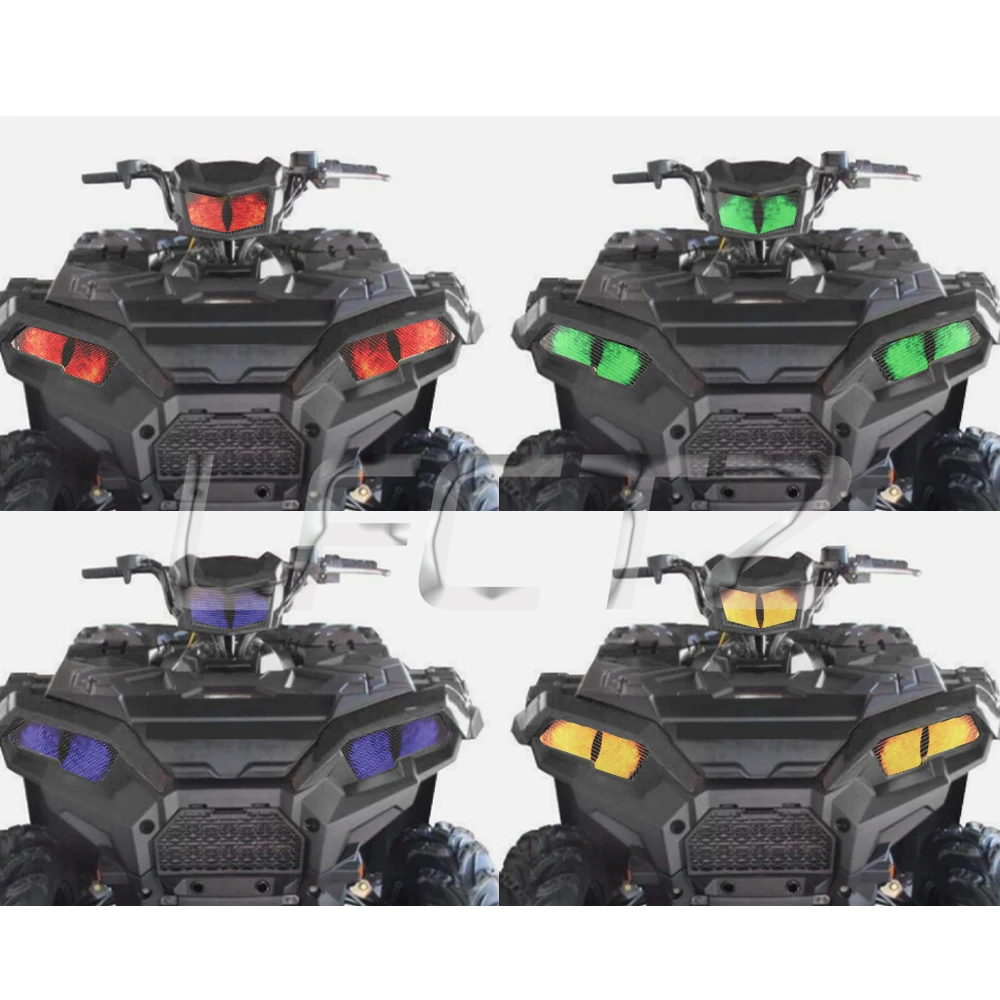 ATV Headlamp Decor Decal Sticker Headlight Protective Stickers Fit for Polaris Sportsman XP 1000 570 850 450 HO ACE 900 XC 17-24 - view 3