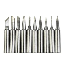 10Pcs/set Soldering Iron Tips 900M-T Lead-Free Welding Head For 936 942 907-ESD 852 Rework Station Soldering Tool