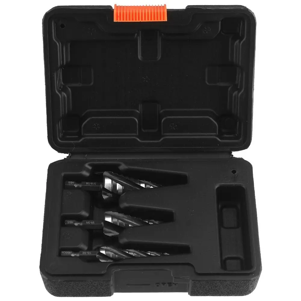 

3 Piece Set Step Drill Bit 5 Piece Set Bearing Steel Four Slot Expansion Drill Stainless Steel Four Spiral Flute