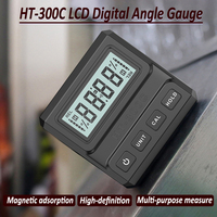 HT-300C 90 Degree LCD Digital Angle Gauge Magnetic Protractor Ruler With Magnetic Digital Display Inclinometer Level Protractor