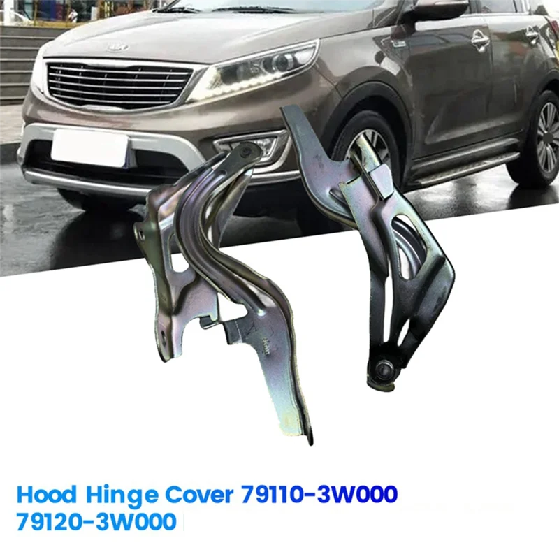 

A029-1Pair Car Hood Hinge Cover 79110-3W000 79120-3W000 For Kia Sportage 2010-2018 Engine Bonnet Hinge 791103W000 791203W000