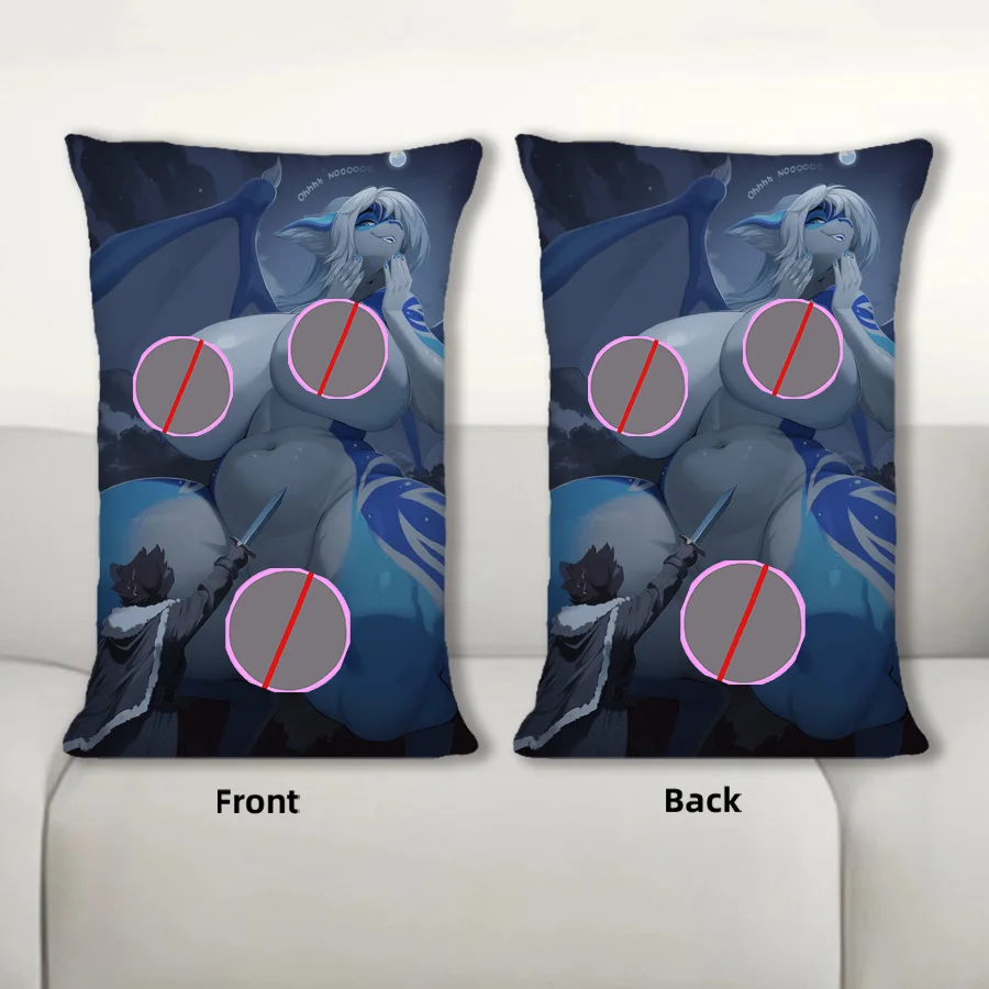 Dakimakura Anime Dexter Vs Iris sofá cojín cuerpo funda de almohada doble cara impresión ropa de cama funda de almohada