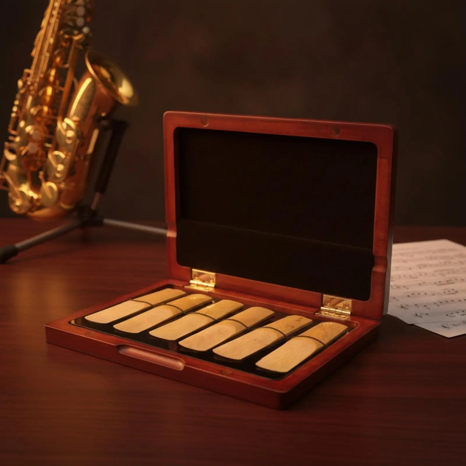 Wooden Woodwind Mouthpiece Component Case Elegant Holder Compact for Musicians