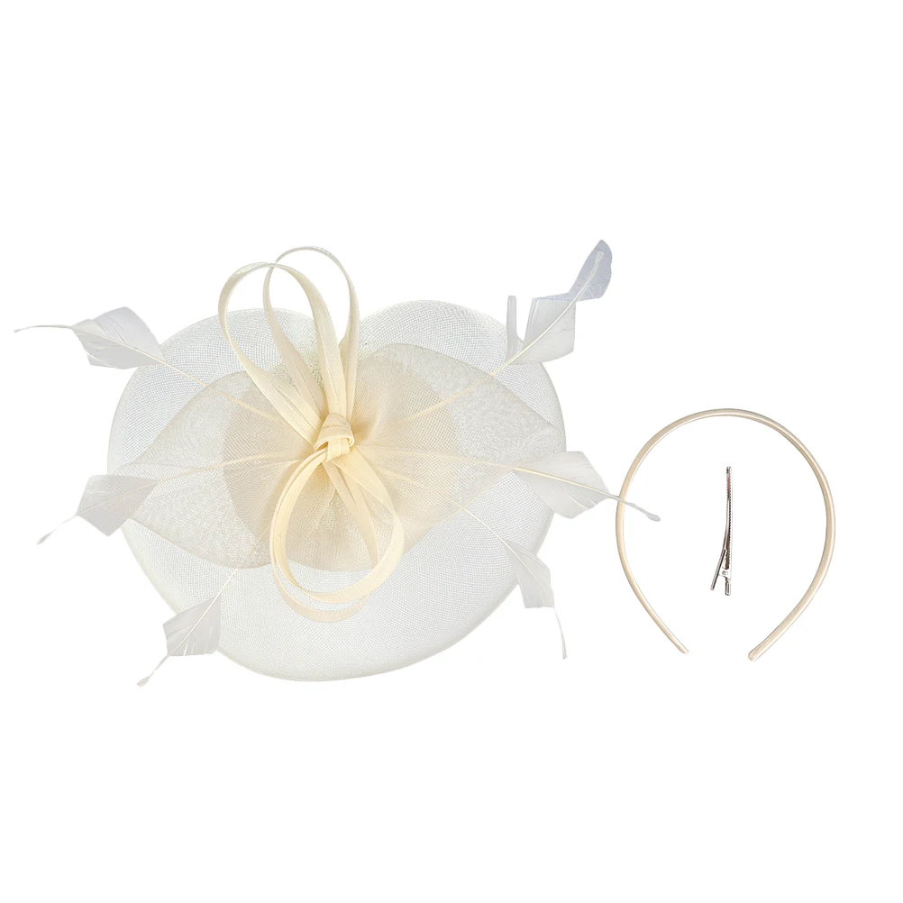 

Elegant Mesh Hat Women Wedding Party Bridal Gauze Headband Gauze Fascinator Tea Banquet Hairstyle Decor Accessories