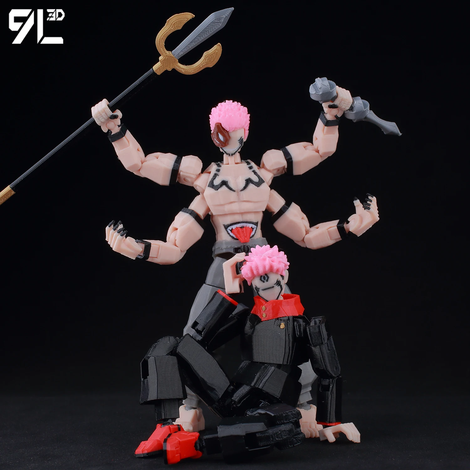 9L3D Jujutsu Kaisen Sukuna Yuji الشكل Lucky13 أنيمي تحصيل لعبة Titan13 متعددة المفاصل Poseable T13 ملعون الملك نموذج هدية
