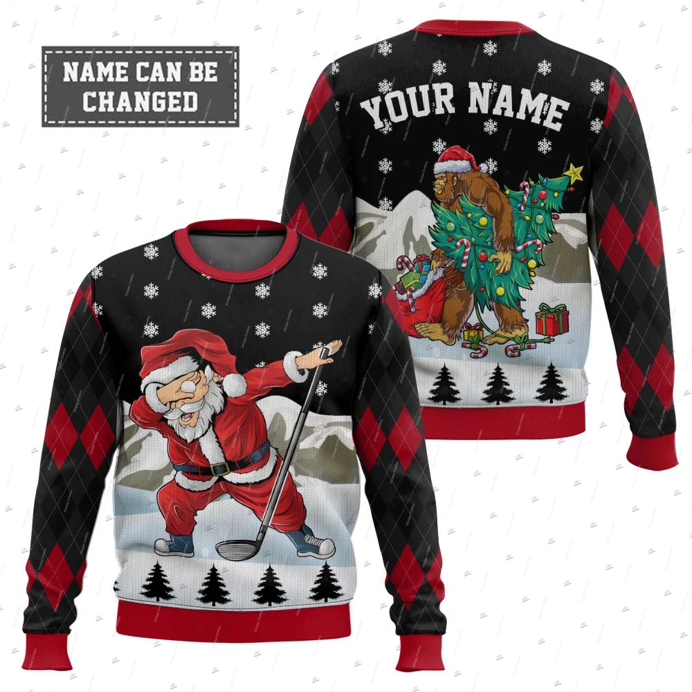 Christmas Ugly Sweater Cosplay Santa Claus Pet Anime Cartoon Skull Vintage 3DPrint Harajuku Winter Pullover Funny Long Sleeves 2