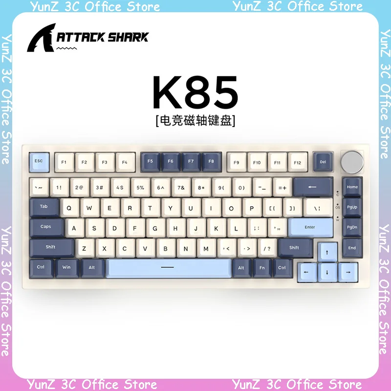 

New Attack Shark K85 Magnetic Axis Mechanical Keyboard Rt Dynamic Trigger Valorant Csgo Esports Game Rgb Backlit Pbt Keycaps