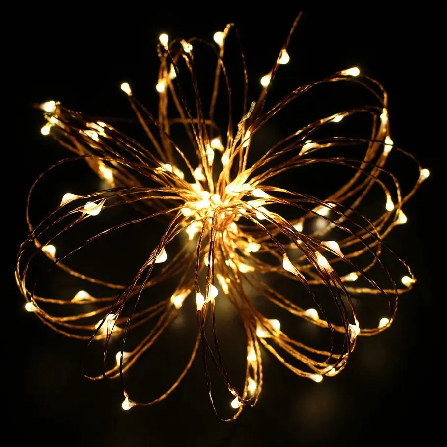 Holiday LED String Light 12V 10M 20M 30M 50M Copper Wire Starry Rope Waterproof Flexible Fairy Lamps Party Garde Decorate