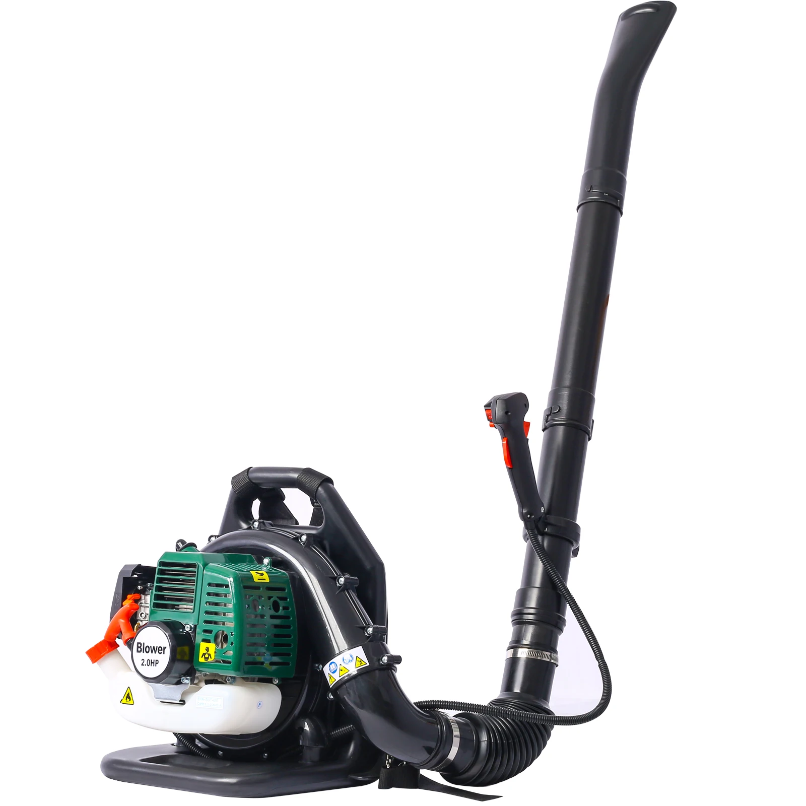 52CC 2-Cycle Gas Backpack Leaf Blower with Extention Tube,green High Quality Blowers Are Used for Leaf Blowing and Snow Clearing