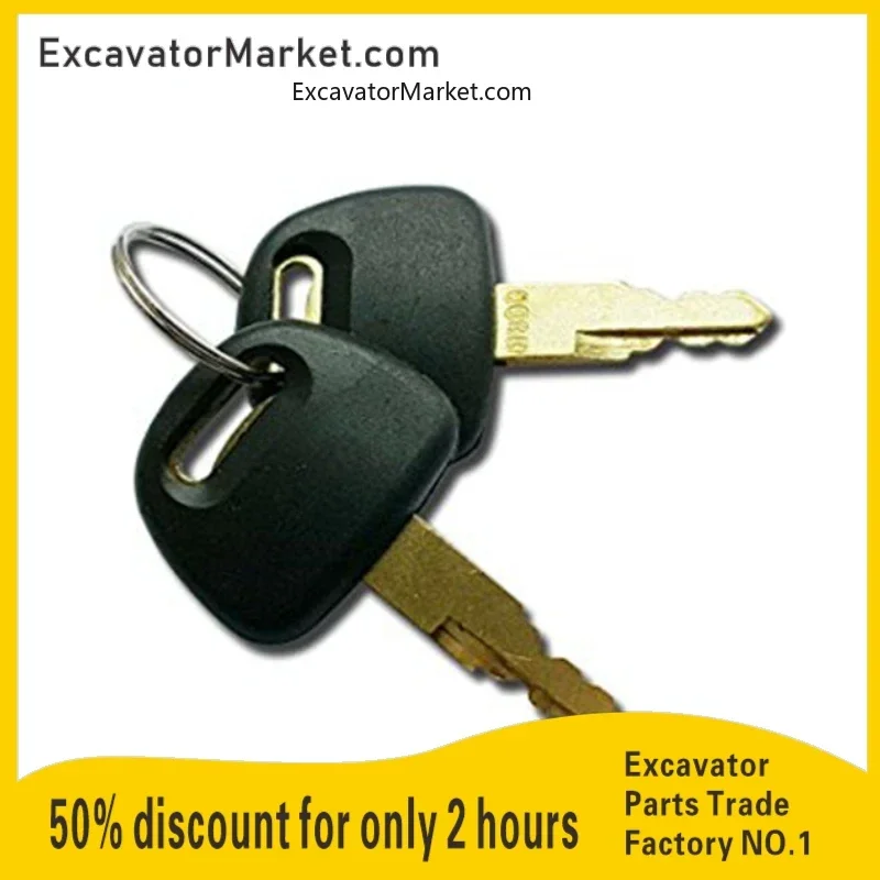 Excavator Spare 2 Pcs/lot H800 Heavy Equipment Ignition Key For Hitachi Zx Excavator Accessories