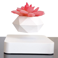 Floating Magnetic Bonsai Pot Office Desk Accessories Levitation Ornaments Aesthetic Room Decor Modern Home Decoration Flower Pot