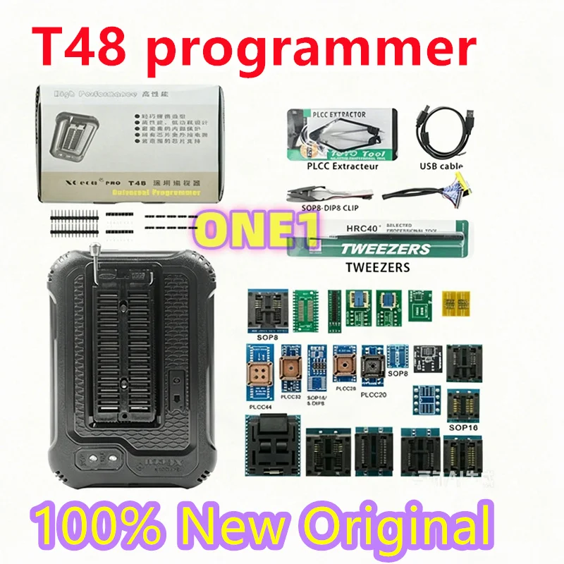 New original T48 TL866II programmer notebook EMMC LCD motherboard BIOS car navigation NAND programmer