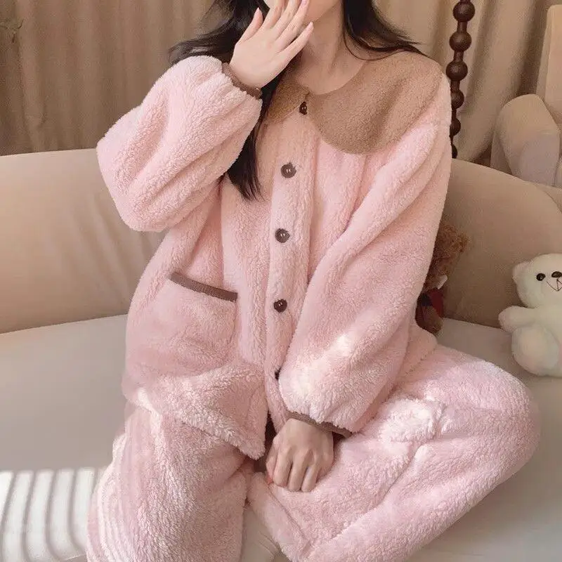 

Fashion Homewear Sexy Pajama Set Tracksuits Woman Ensemble Femmes Trouser Suits New in Matching Sets Outfits Women