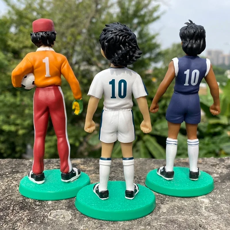 Animation Captain Tsubasa 13cm Action Figures Ozora Tsubasa Wakabayashi Genzo KojiroHyuga Model Toy