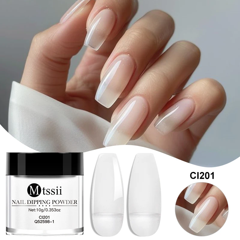 10g Nude Roze Nagel Dipping Powder Sprankelende Verloop Acrylpoeder Nagelglitter Stof Natuurlijk Droog Geen Lamp Uitharding Nodig Nagel Chrome
