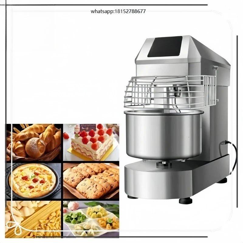 1500W 30L Double-Speed Automatic Commercial Dough Mixing Machine with Intelligent Timing for Corn & Milk Bakery Use