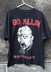 GG Allin Look Into My Eyes And Hate Me 00s T-shirt U2607