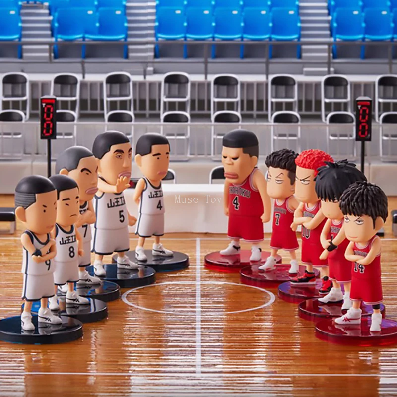 In Stock Koo Hanamichi Sakuragi Kaede Rukawa Hisashi Mitsui Akagi Takenori Ryota Miyagi Q-Version Set 25 Mini Figure Collection