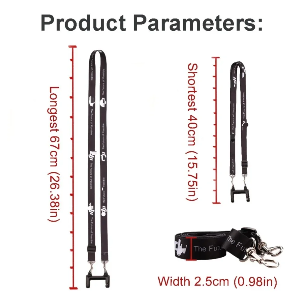 Fernbedienung Lanyard NeckStrap mit festem Haken für DJI MINI 2/Mini 3 4 Pro/Air 2S/3/Mavic 3/DJI RC N1 N2 3 Drohnenzubehör – Detail 3