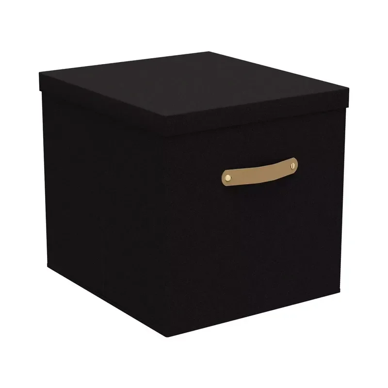 Foldable Fabric Wardrobe Storage Box With Lid Closet Organizer Container For Clothes Toys Household Items Space Saving
