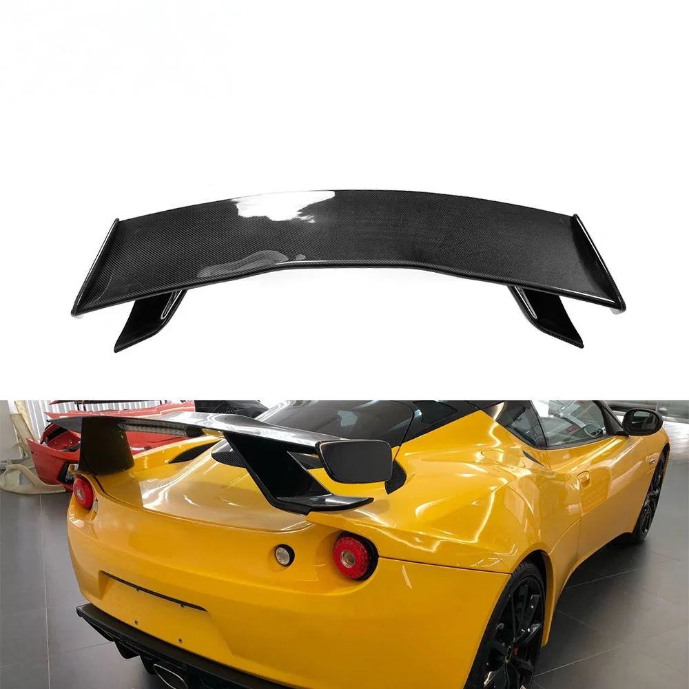 2010-2016 سبويلر جناح السباق الخلفي من ألياف الكربون الحقيقية عالي الجودة لـ Lotus Evora S 400 410 GT430 Sport GTE Style #1