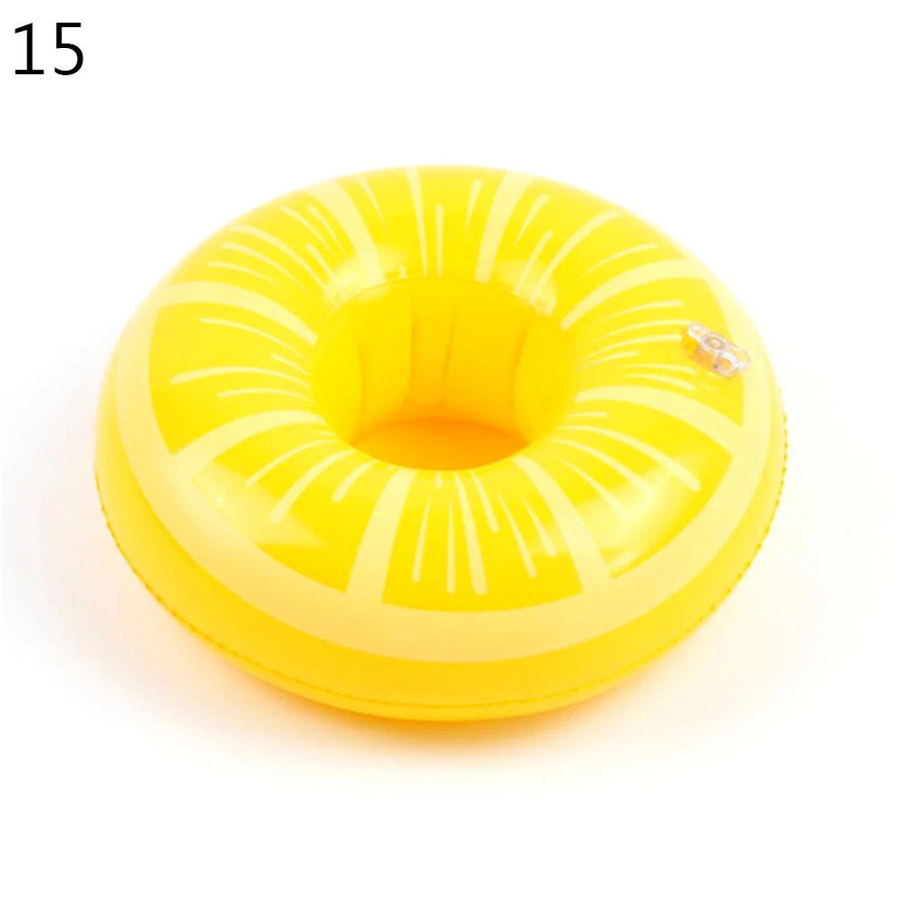 1Pcs   Pool Floaties Party Decoration Drink Floats Inflatable Cup Coasters Inflatable Drink Holders Swimming Pool Float