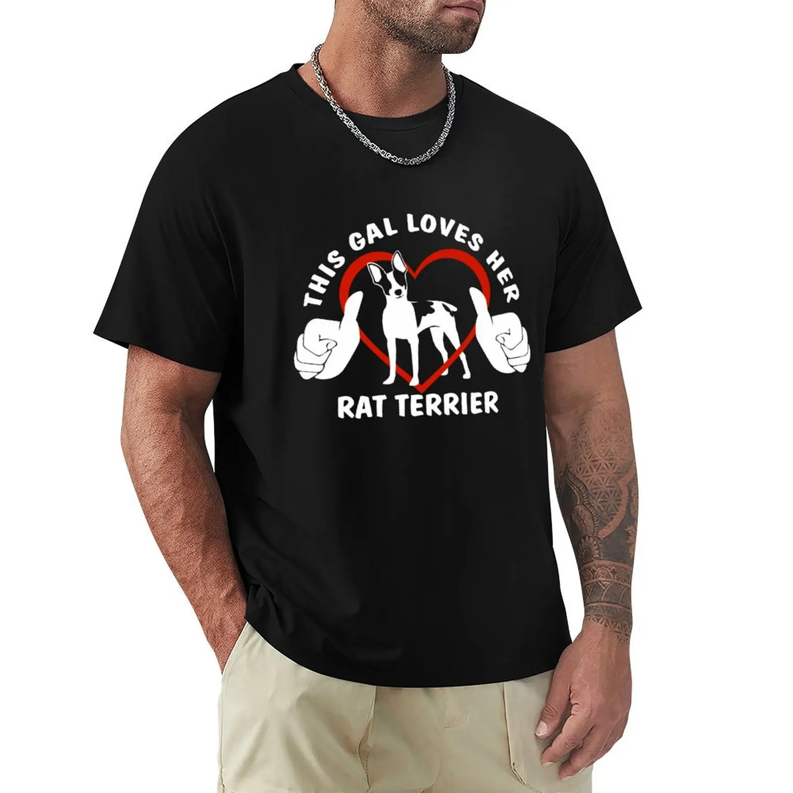 This Gal Loves Her Rat Terrier NickerStickers? on Redbubble T-Shirt Lightweight Hiking T-Shirt