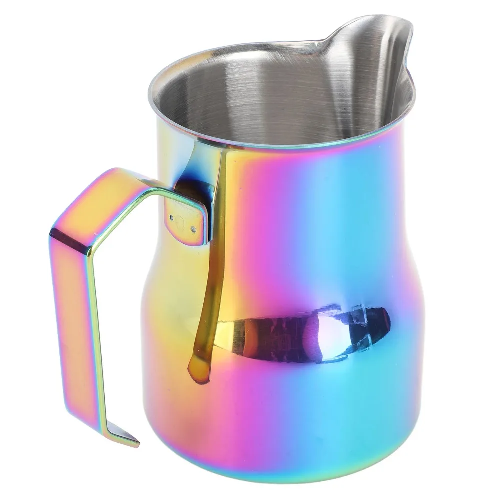 304 Stainless Steel Milk Frothing Pitcher 350ml Capacity Eagle Spout Milk Foaming Cup Precision Pour Spout Pointed Mouth