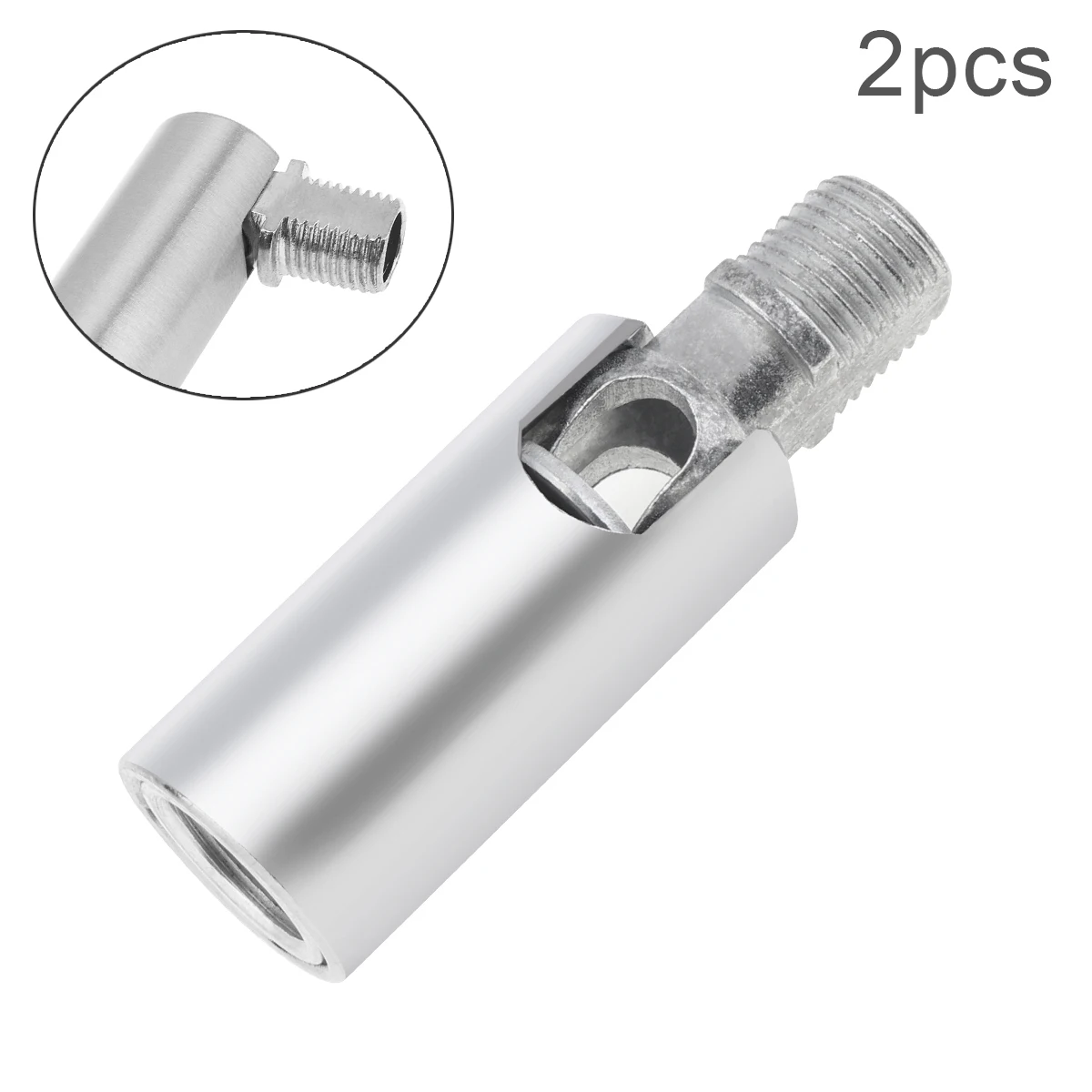 2pcs Spotlight Universal Joint Rod M10 Steering Joint Support Head Short Pole External Tooth Hinge Steering Joint Head