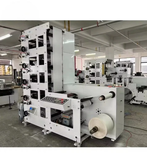 Customized CI Drum Flexo Printing Press For Flexible Packaging Film BOPP, CPP, PET And Laminated Material