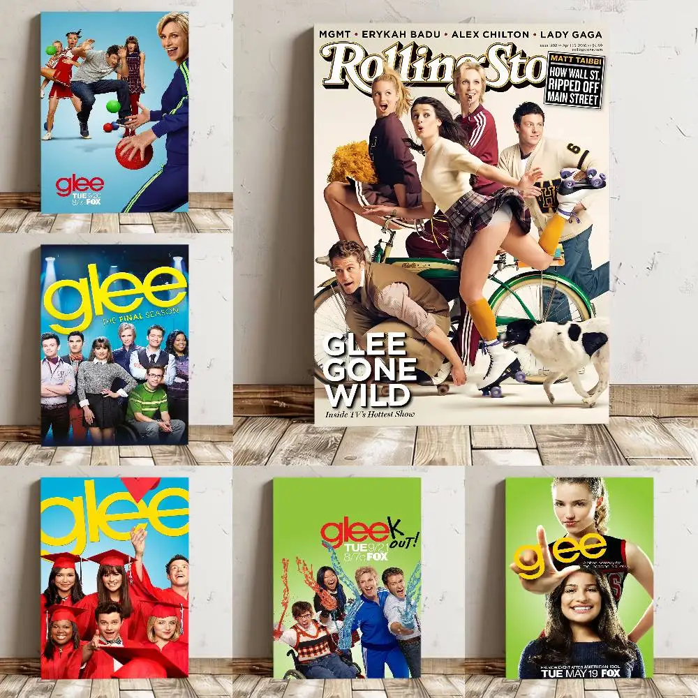 Glee Poster, hochwertiger Druck, wasserdicht, Wandkunst-Aufkleber für Bar, Wohnzimmer, Dekor, Geschenk