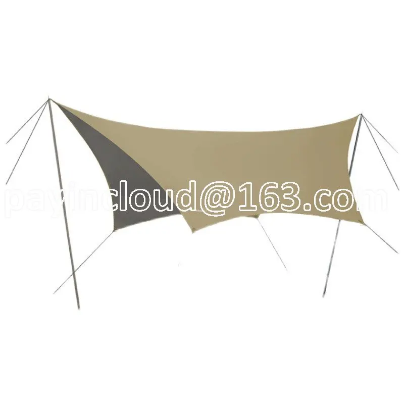 

Rainproof and Sun Protection People Outdoor Camping Sunshade Pergola Oxford Cloth Silver Pastebrushing Tent Mattress