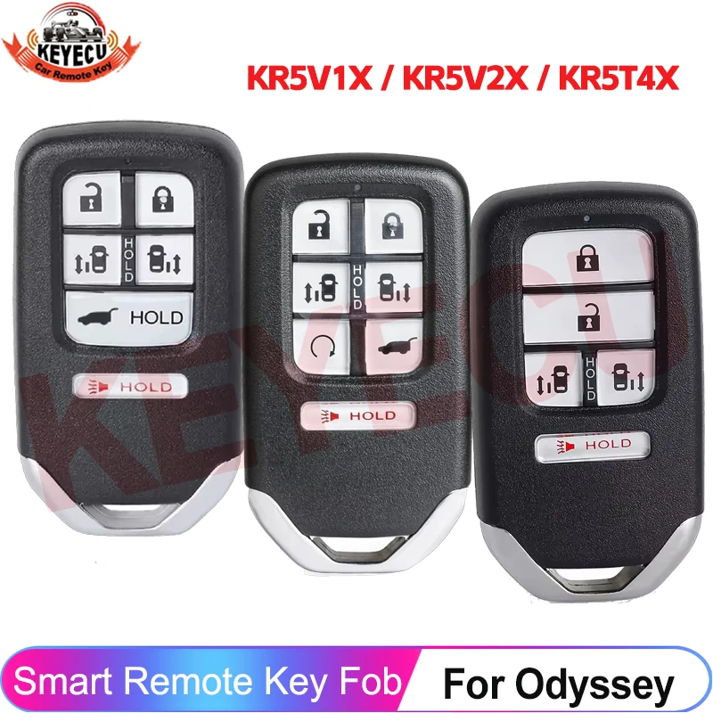 

KEYECU FCC ID: KR5V1X KR5V2X KR5T4X 433MHz Smart Car Remote Key For Honda Odyssey 2014 2015 2016 2017 2018 2019 2020 2021 2022
