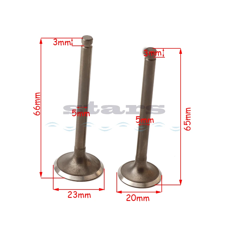 

Motorcycle Intake Valve and Exhaust Valves Set Fit For Lifan 110cc 125cc 140cc 150cc Motocross ATV Quad Bike