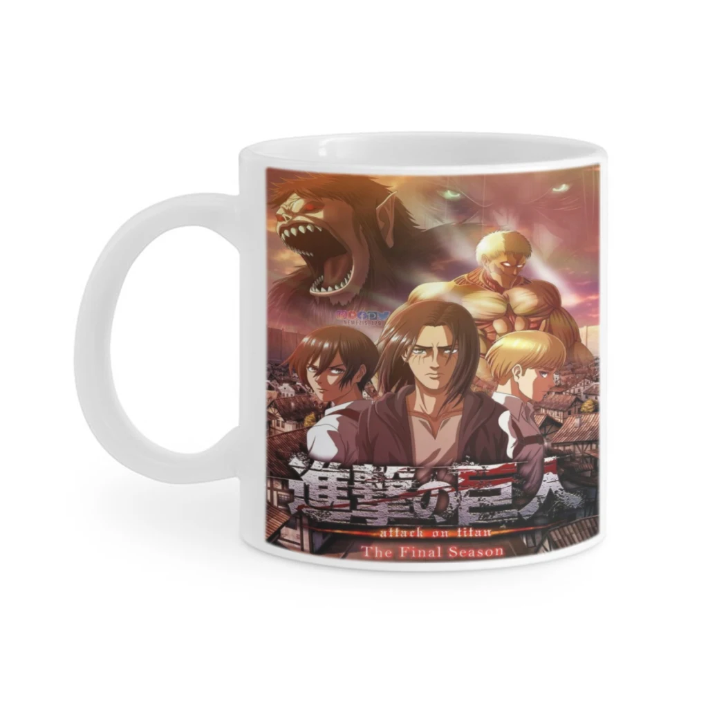 Wings of Liberty Attack on Titan Retro Ceramics Coffee Mug Cute Gamer Birthday Gift Back To School Mug