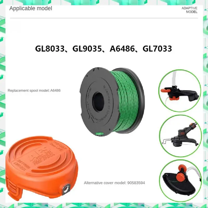 

FIZP 4Pcs Suitable For BLACK+DECKER Accessories Lawn Mower Parts A6486/90583594 Replacement Spool Cover