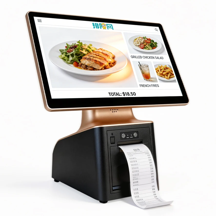 POS Systems All In One Android Cash Register With 58mm Built-in Printer Speaker For Restaurant Terminal POS Caja Device
