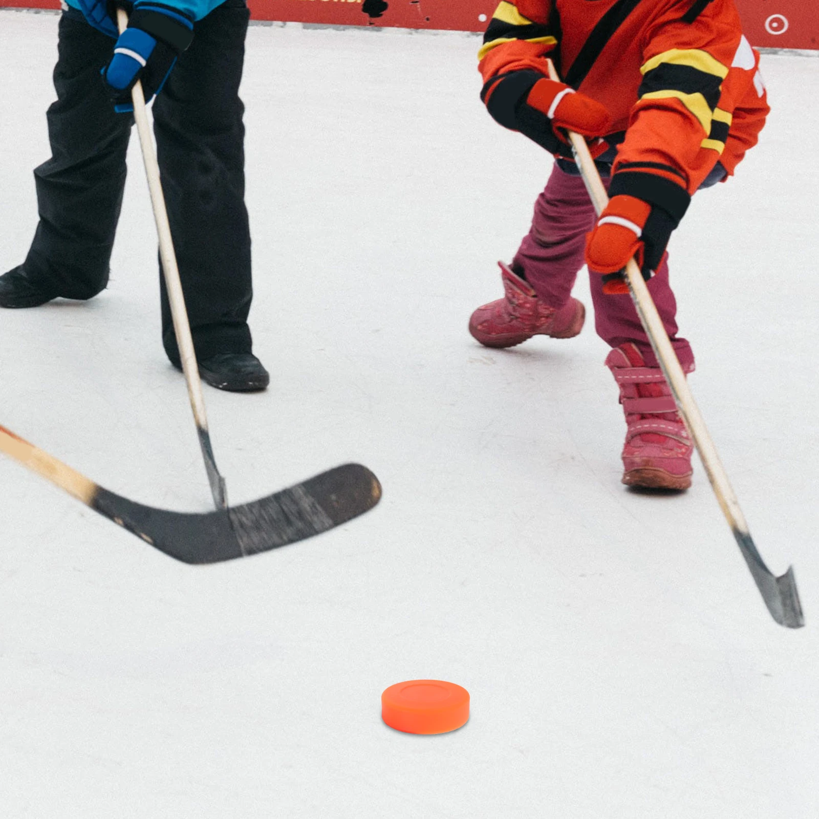 

4pcs Hockey Puck For Training Lightweight High-Density Pvc Practice Puck Smooth Flat Design Ideal For Indoor Outdoor Roller Ice
