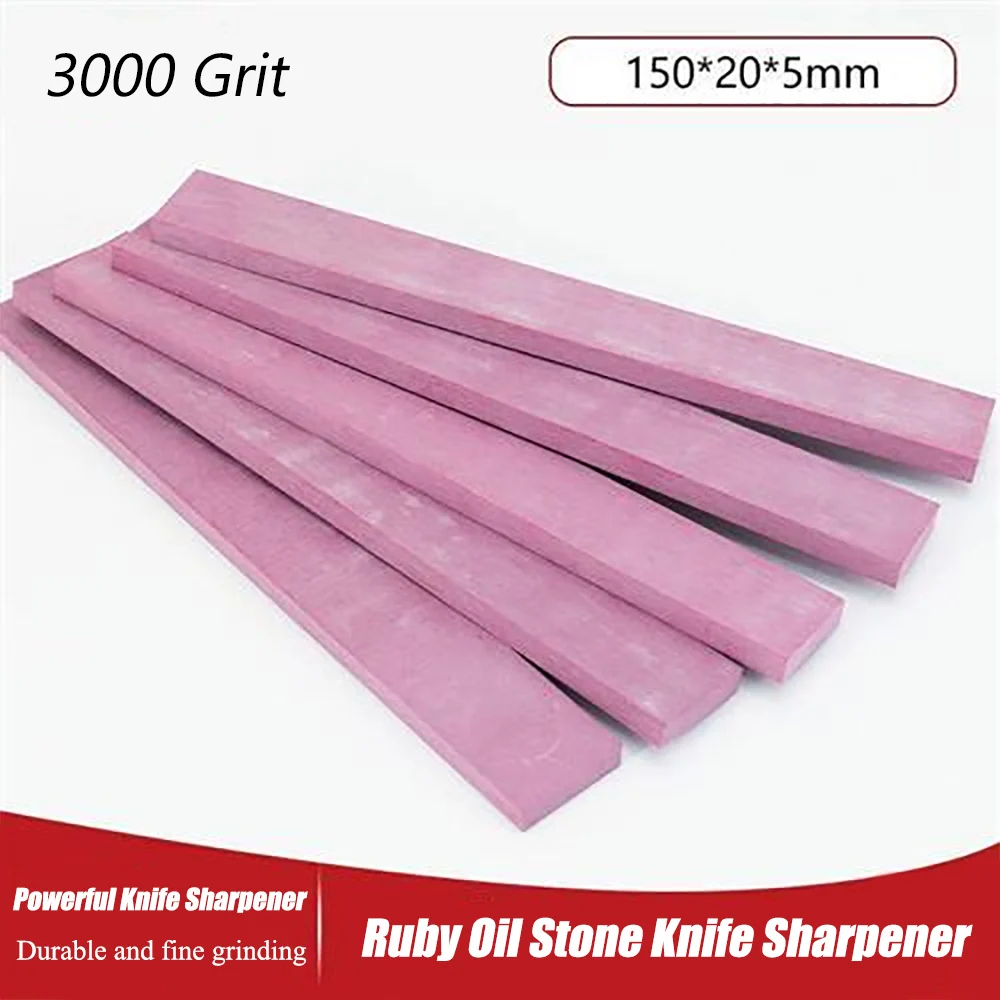 

1pc 3000# Grit Whetstone Knife Sharpener Stone Ruby Sharpening Stone Polishing Oil Whetstone Grindstone Kitchen Tool 150x20x5mm