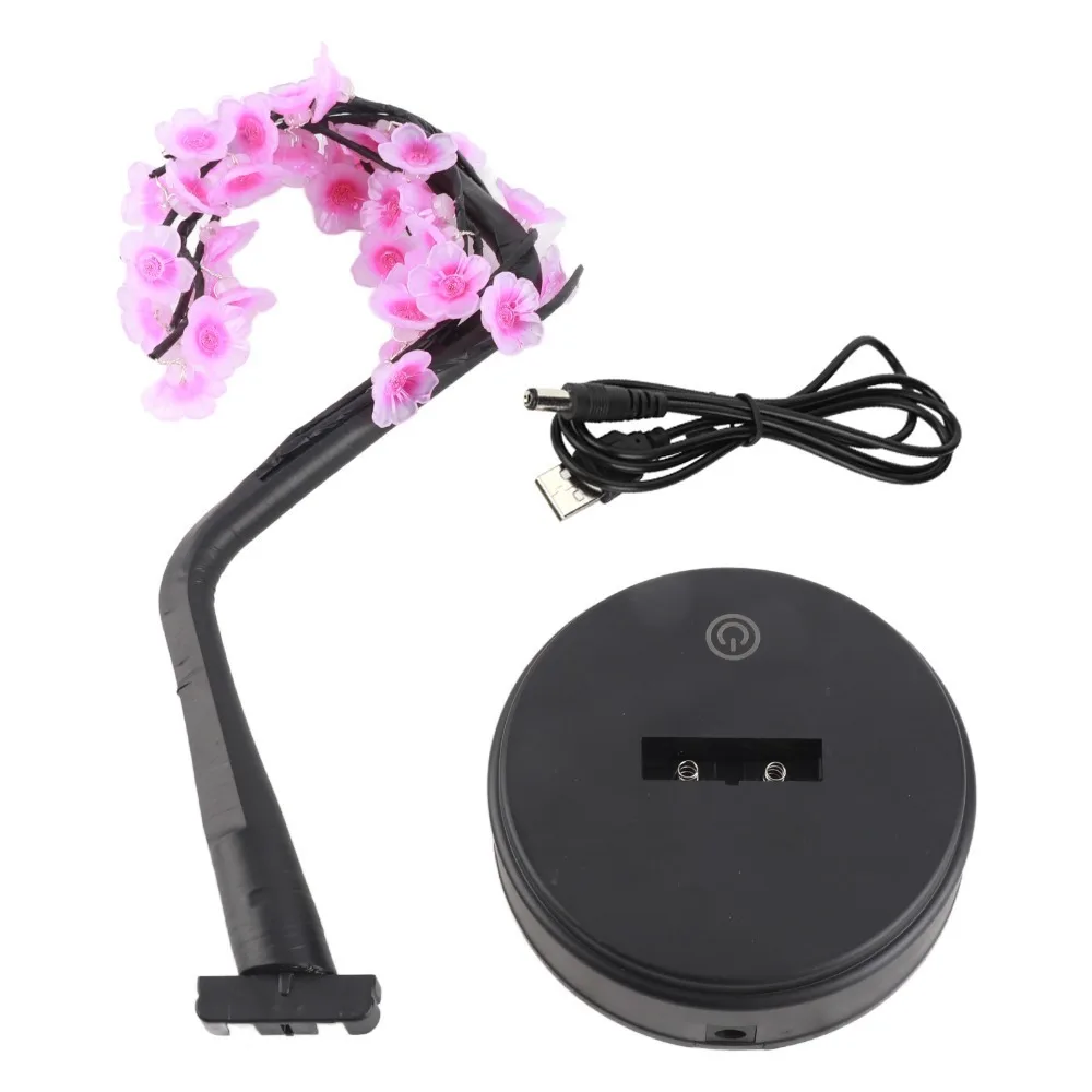 36 LED Bonsai Tree Lamp Battery or USB Powered 20inch Height LED Tree Lamp Warm Yellow Artificial Flower Tree Light