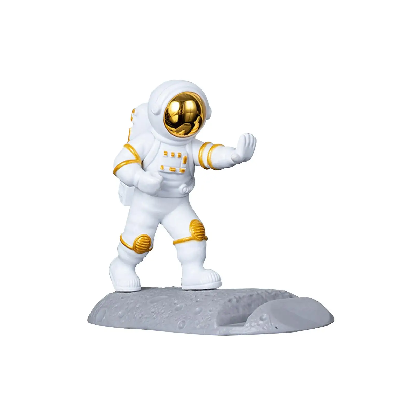 Decorative Astronaut Phone Holder Spaceman Theme Durable Kids Adults Gifts NightStand Decoration Creative Novelty Phone Stand