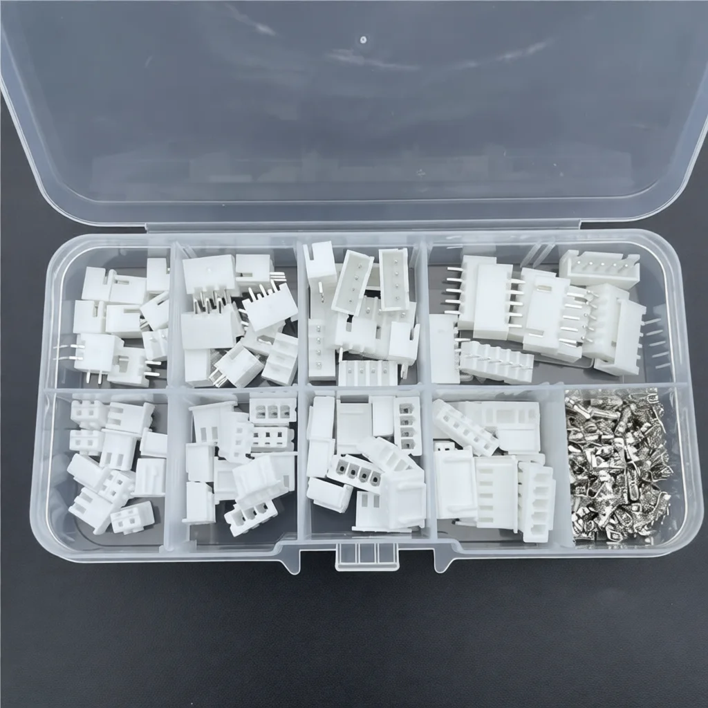 Connector Kit XH254 Housing Header 254mm Pitch Terminals Electrical Wiring PCB Assembly DIY Electronics Industrial Supply