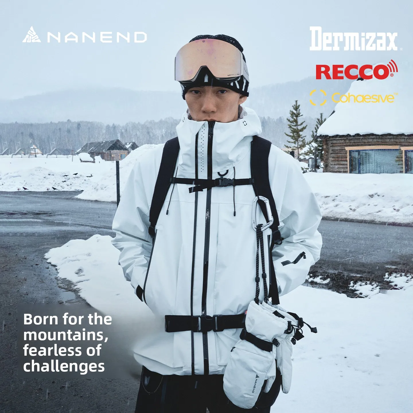 

NANEND [Skyline PRO] Snowboard Ski Suit Women's 25 New Waterproof High-end 3L Hard Shell Outdoor Men