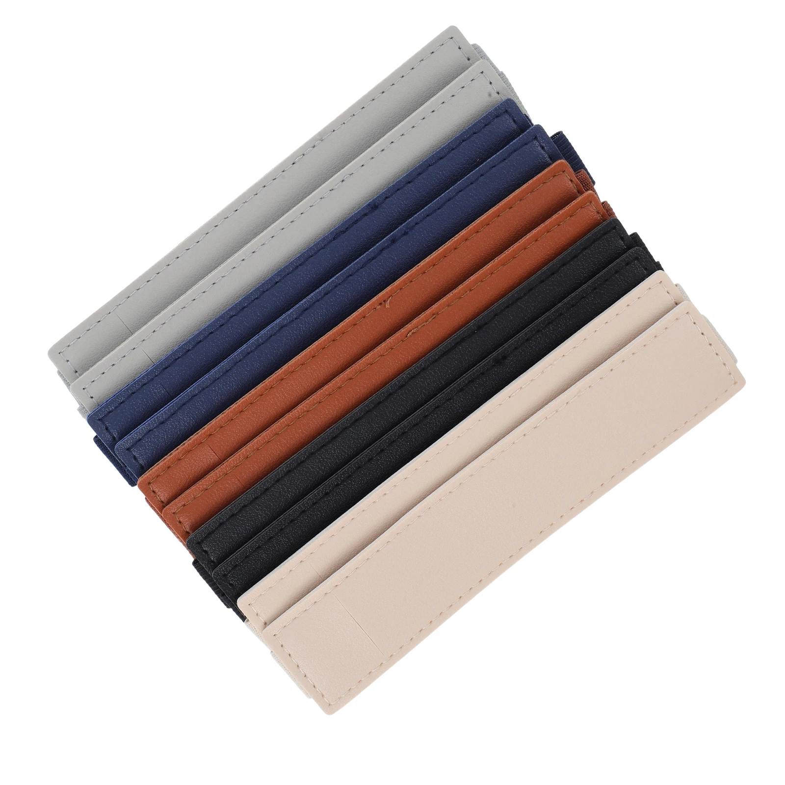 

10pcs Pu Pen Holder Elastic Strap Adjustable Notebook Pencil Case Sleeve For Journals Planners Binders Books School Office