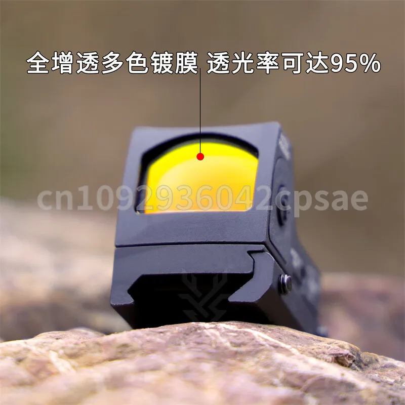 RMR Sight Mini Fast Bird Finding Reflexión Óptica holográfica Ranura para tarjeta de 20 mm con asiento bajo Glock