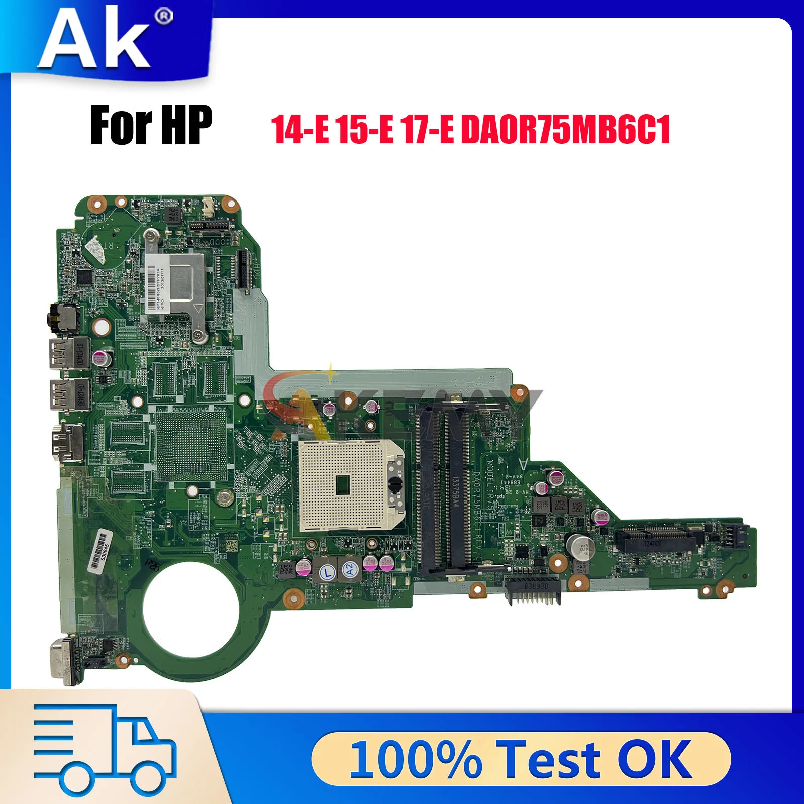 

DA0R75MB6C1 для ноутбука HP Pavilion 14-E 15-E 17-E, материнская плата с DDR3 749966-501 749966-001, 100% полностью протестировано