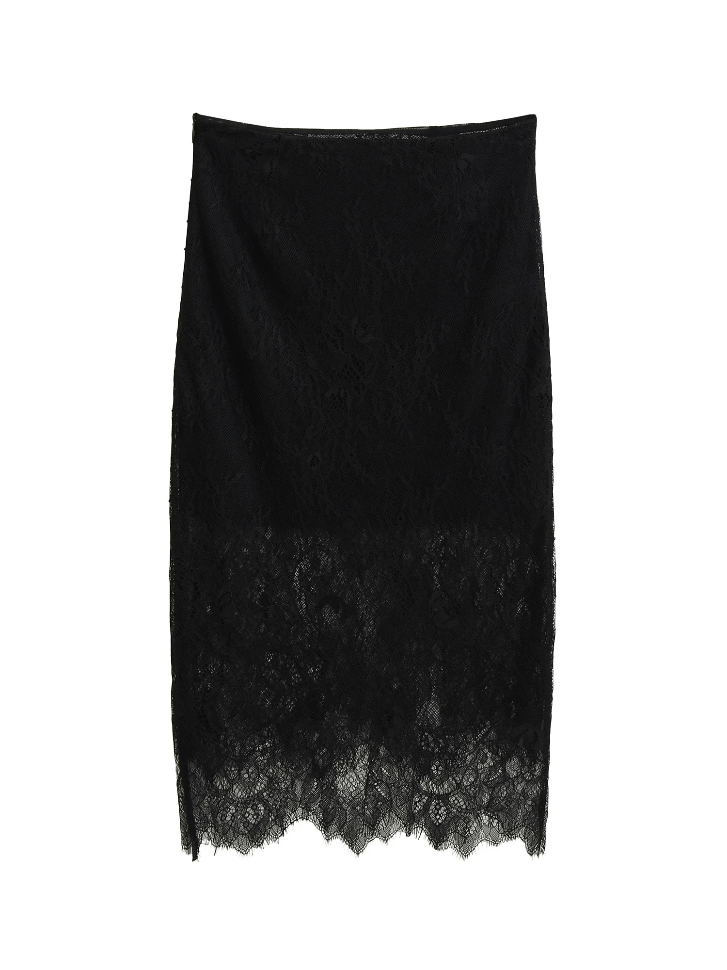 

Sexy Lace Skirt High Waist Slim Fit Street Sle Thin Transparent Breathable f Body Skirt for Trendy Girls