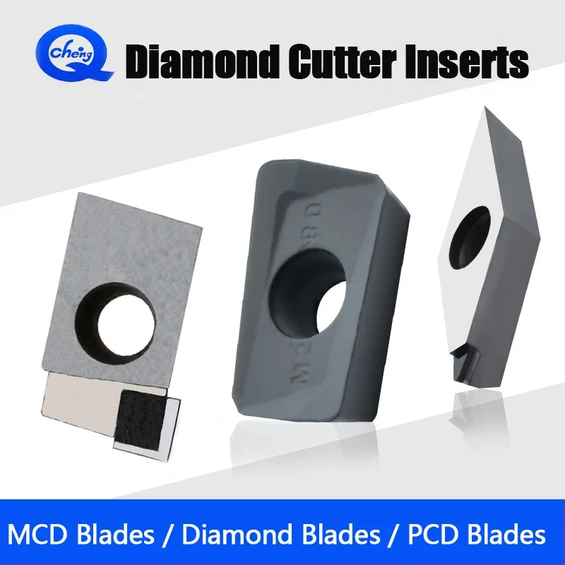 

PCD Diamond Inserts Tool Inserts For High-Gloss Copper And Aluminum Graphite High-Silicon Aluminum Glass Fiber And Carbon Fiber