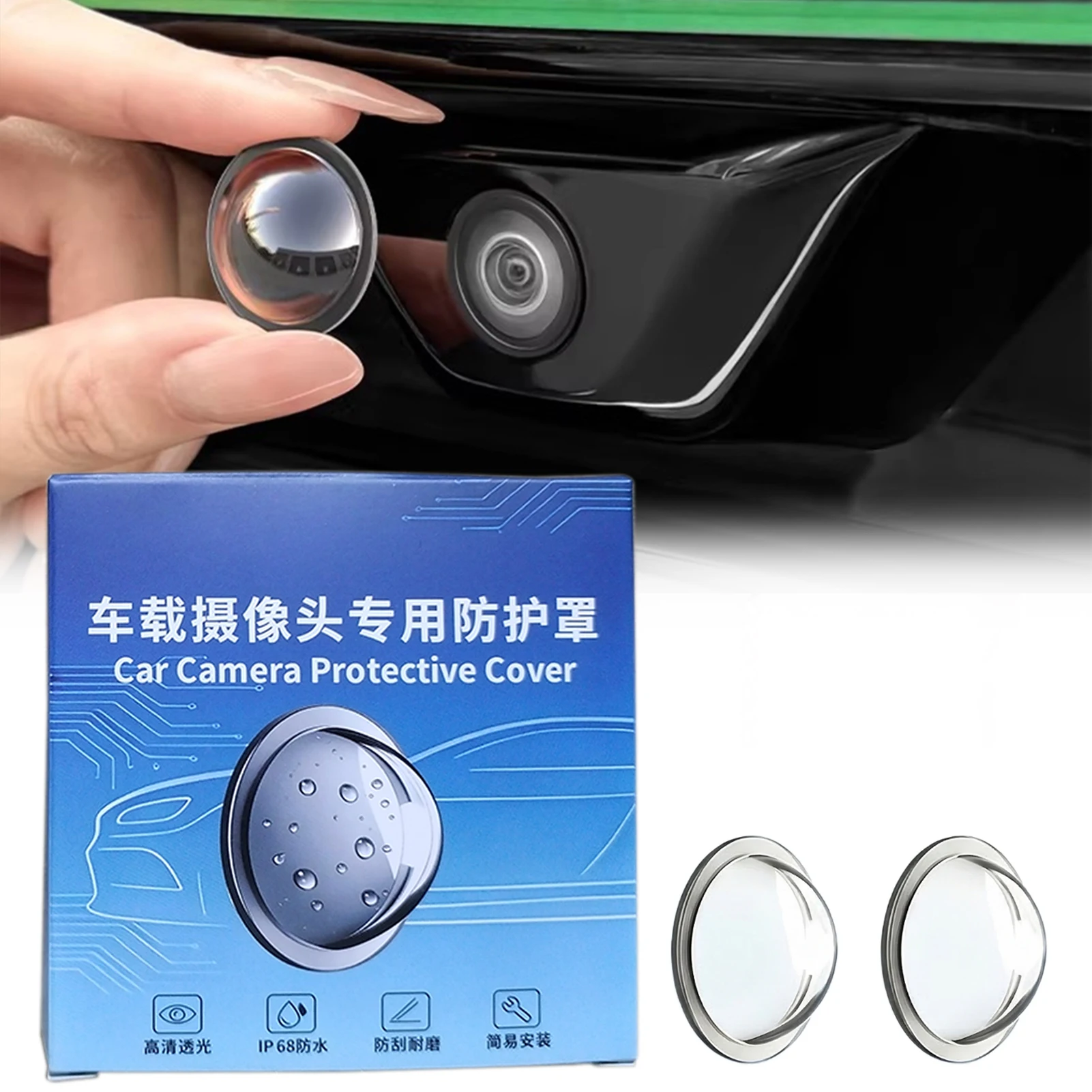 Car Camera Lens Protector,Lens Guards Cap Cover,Anti-Rain Car Reversing Cameras Protection For Most Car Camera Models
